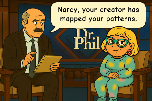 Dr. Phil says her creator studied Narcy’s patterns.