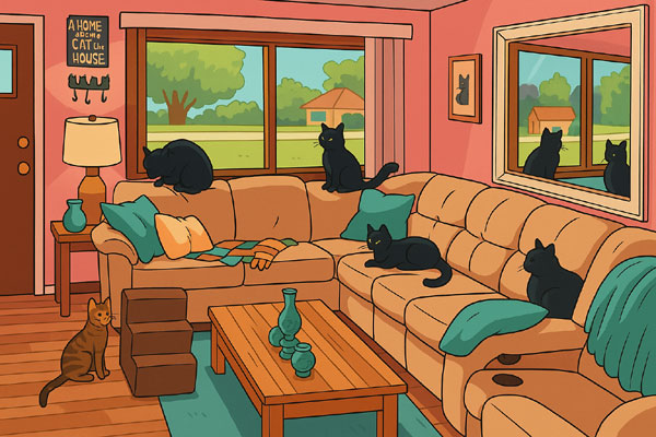 After reveal - pink walls