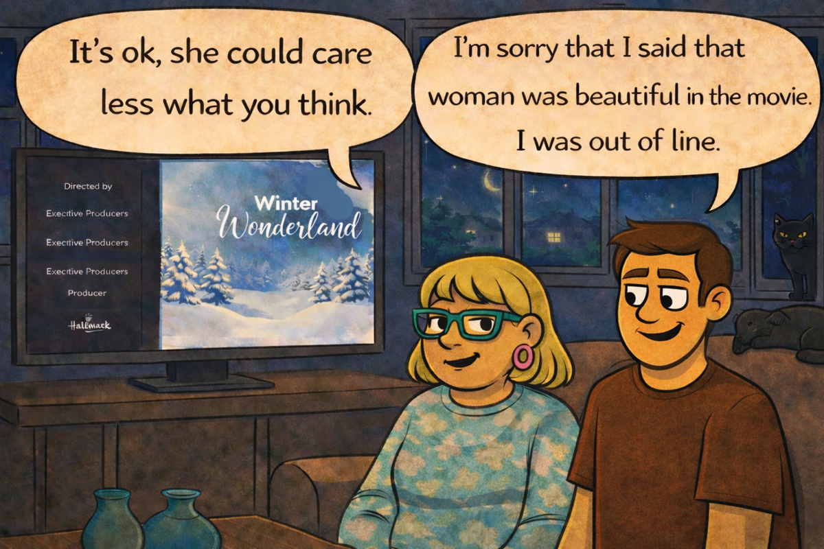 After Main apologizes, Narcy dismisses the repair attempt while reframing the interaction.