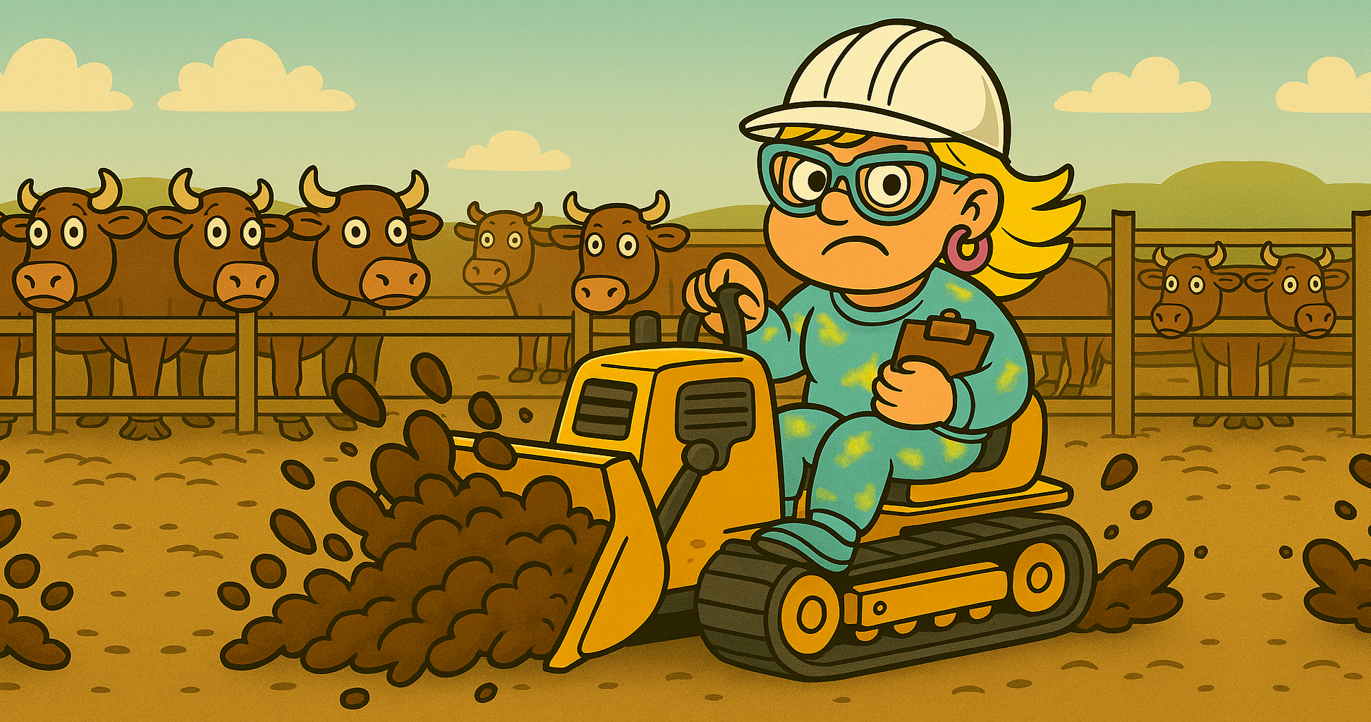 Narcy clears the way with a bulldozer