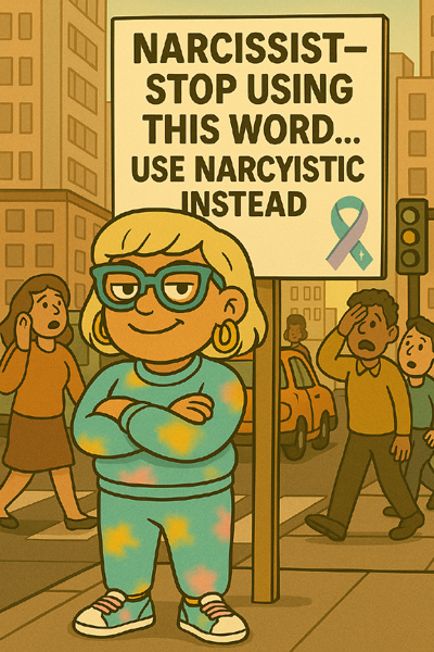 Narcy is hitting the streets with Narcissistic awareness