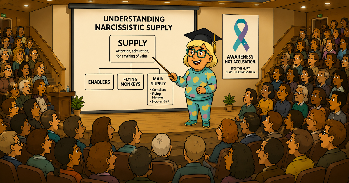Narcy offers an entire lecture on the narcisstic supply process