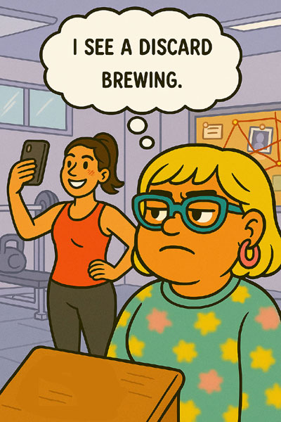 Narcy watching others