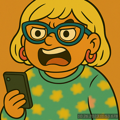 Narcy yelling into phone during rant